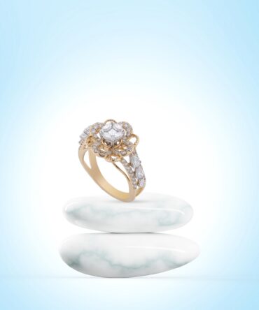 Samriddhi Jewellers - Vintage Floral Diamond Majesty Ring