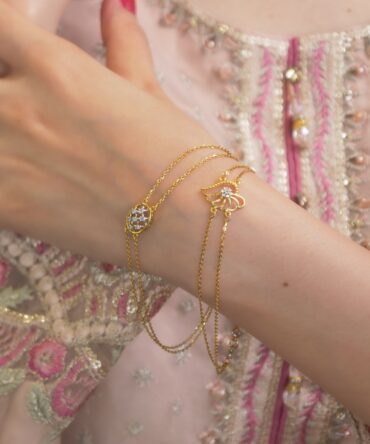 Samriddhi-Celestial Lotus Handlet Bracelet 2