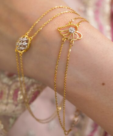 Samriddhi-Celestial Lotus Handlet Bracelet