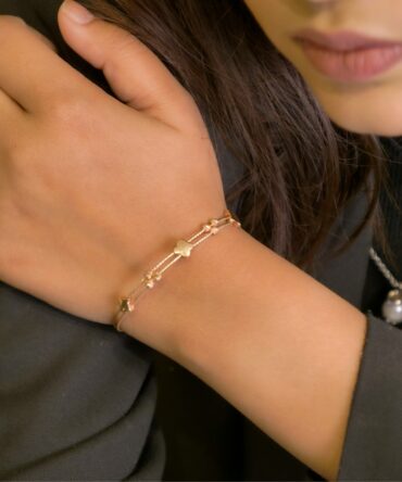 Samriddhi-Golden Harmony Bar Bracelet
