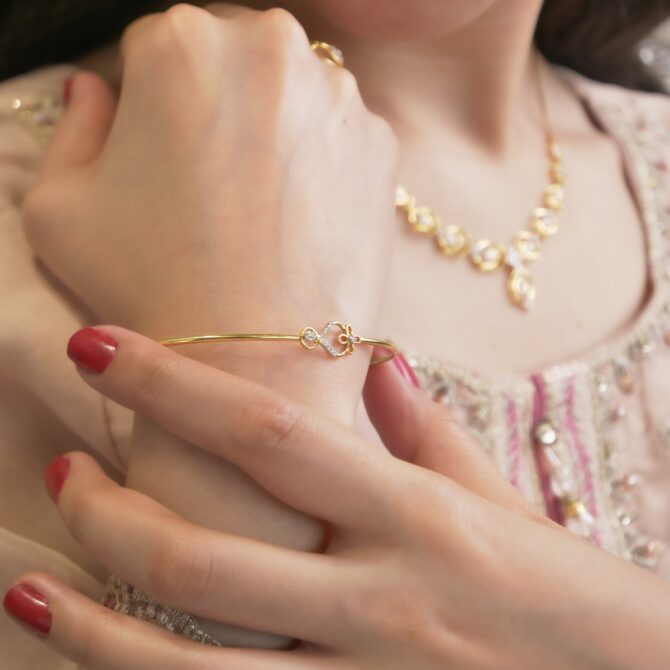 Samriddhi-Infinite Sparkle Gold Bangle