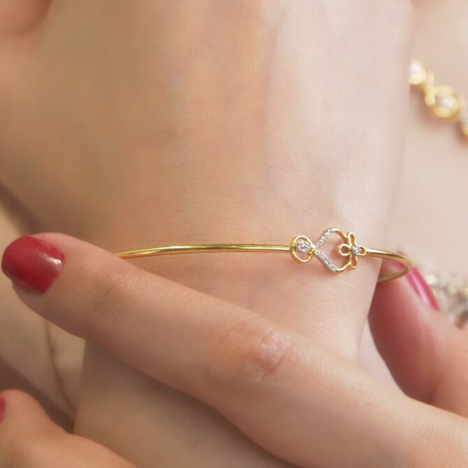 Samriddhi-Infinite Sparkle Gold Bangle